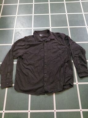 32 Degrees Black Long-Sleeve Button-Down Shirt